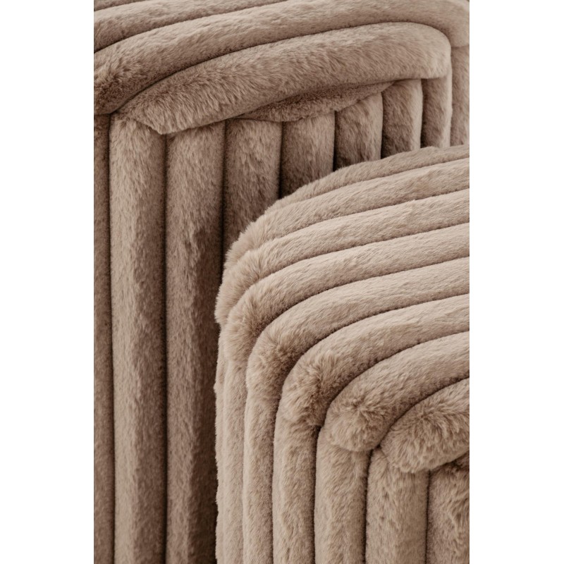 FIDO zestaw 2 puf, cappuccino / złoty (1p 1kpl) FIDO zestaw 2 puf, cappuccino / złoty (1p 1kpl)