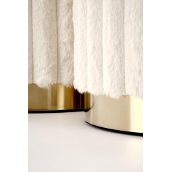 'FIDO set of 2 poufs, cream / gold' 'FIDO set of 2 poufs, cream / gold'
