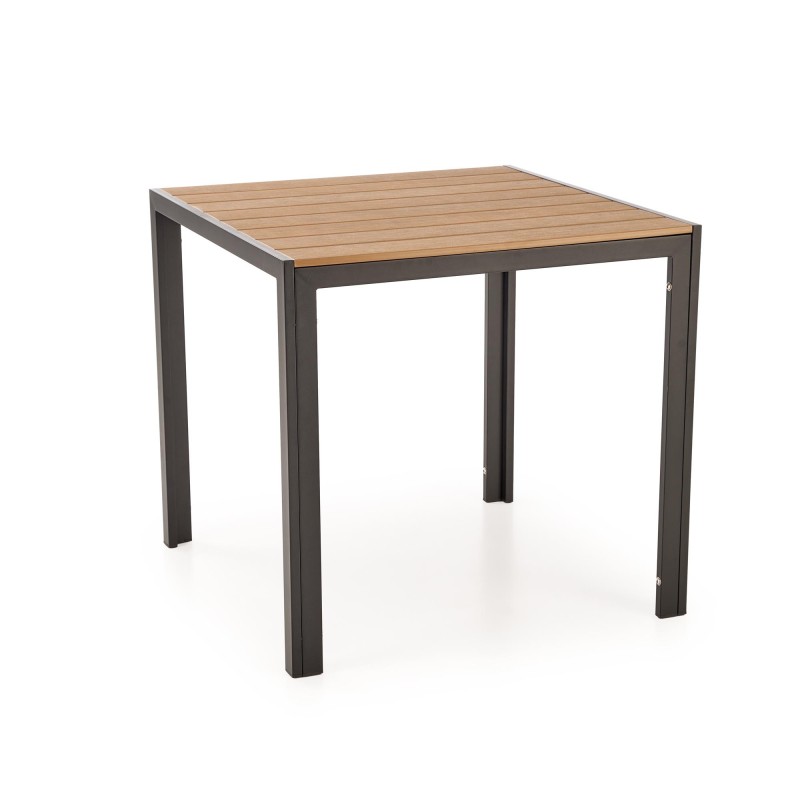 'FIERRO Square Table, Brown / Black'
