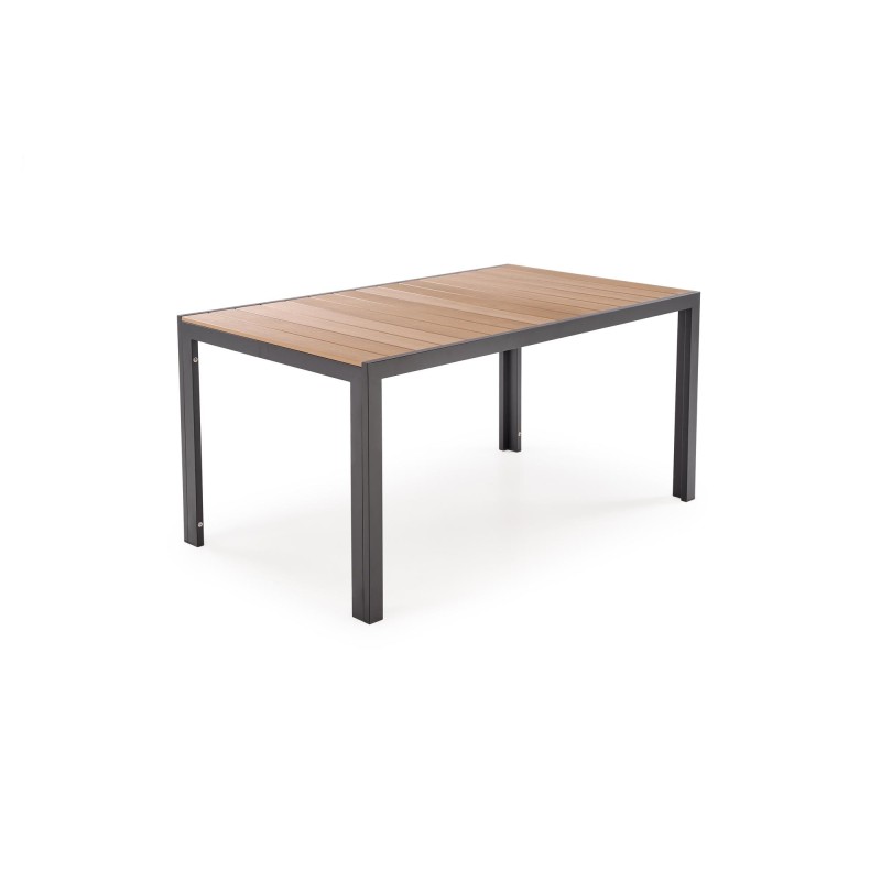 'FIERRO Rectangular Table, Brown / Black'