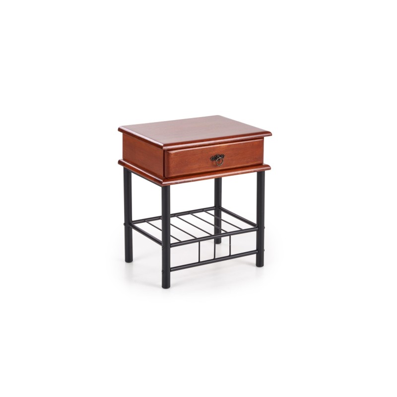 'FIONA Cherry Antique/Black Nightstand' 'FIONA Cherry Antique/Black Nightstand'