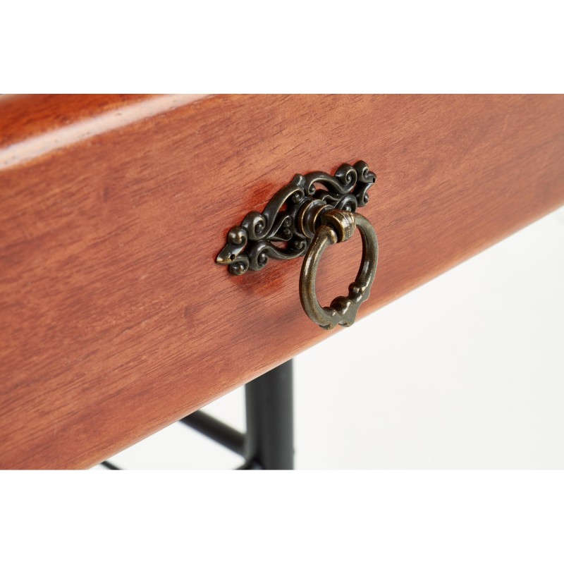 'FIONA Cherry Antique/Black Nightstand' 'FIONA Cherry Antique/Black Nightstand'