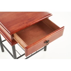 'FIONA Cherry Antique/Black Nightstand' 'FIONA Cherry Antique/Black Nightstand'