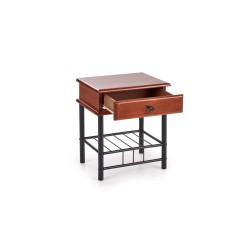 'FIONA Cherry Antique/Black Nightstand' 'FIONA Cherry Antique/Black Nightstand'