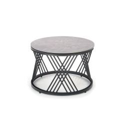 'FLAMINGO Set of 2 Benches, Ashen Marble/Black' 'FLAMINGO Set of 2 Benches, Ashen Marble/Black'