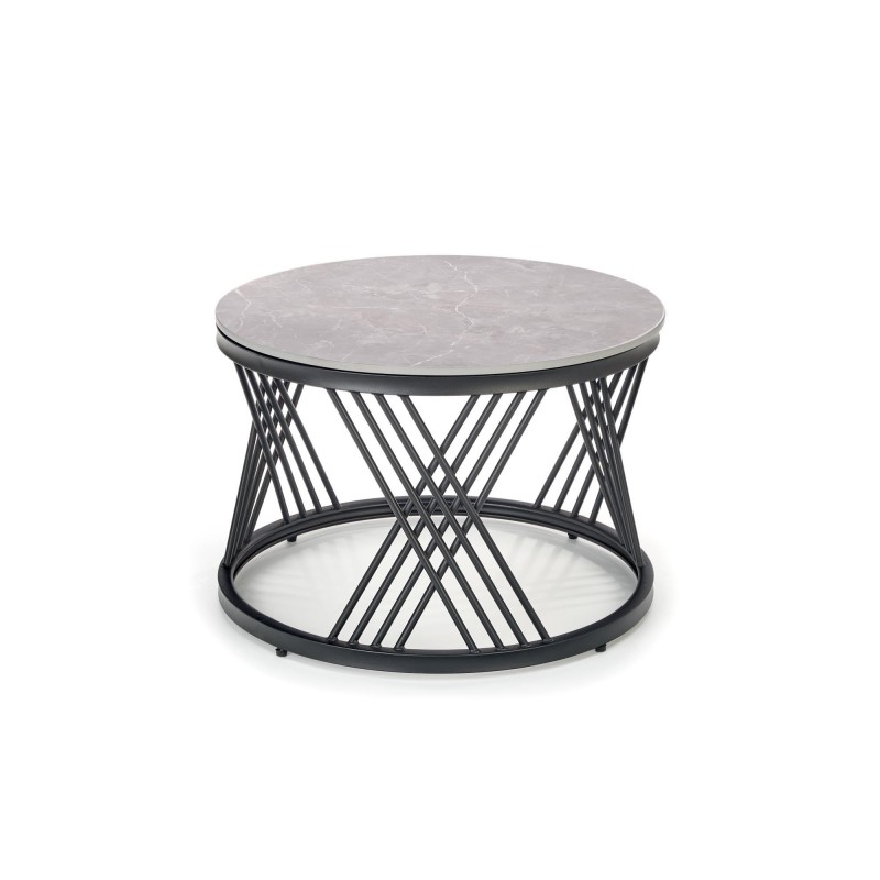 'FLAMINGO Set of 2 Benches, Ashen Marble/Black' 'FLAMINGO Set of 2 Benches, Ashen Marble/Black'