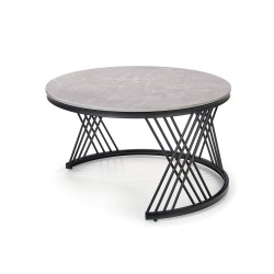 'FLAMINGO Set of 2 Benches, Ashen Marble/Black' 'FLAMINGO Set of 2 Benches, Ashen Marble/Black'