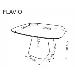 FLAVIO stół biały (2p 1szt) FLAVIO stół biały (2p 1szt)