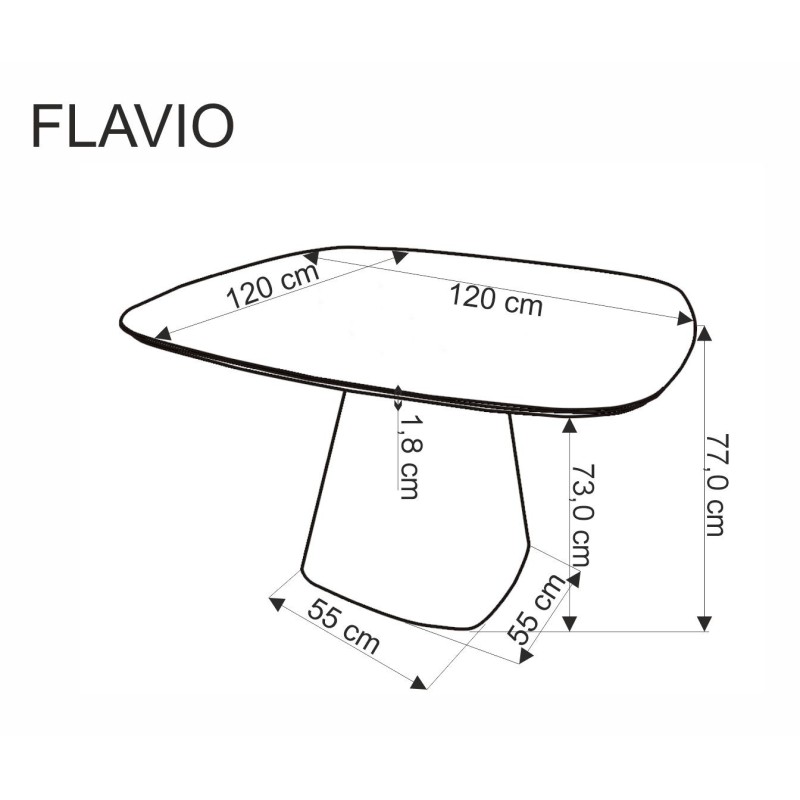 FLAVIO stół biały (2p 1szt) FLAVIO stół biały (2p 1szt)