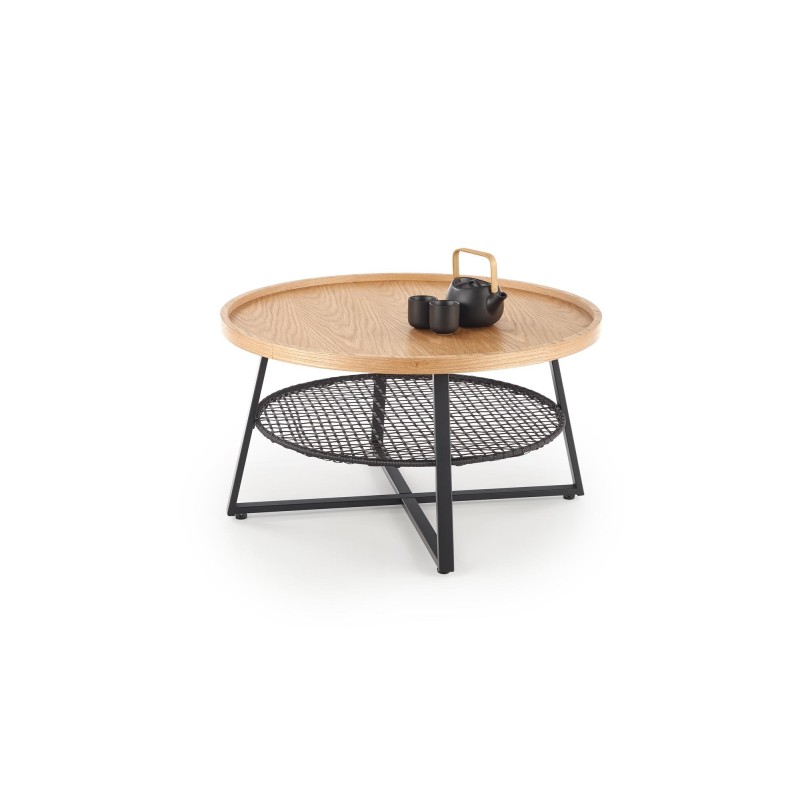 "FLORENCE Natural Oak/Black Coffee Table" "FLORENCE Natural Oak/Black Coffee Table"