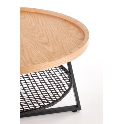 "FLORENCE Natural Oak/Black Coffee Table" "FLORENCE Natural Oak/Black Coffee Table"