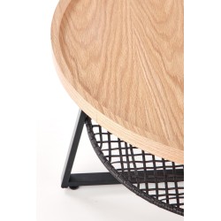 "FLORENCE Natural Oak/Black Coffee Table" "FLORENCE Natural Oak/Black Coffee Table"