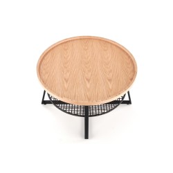 "FLORENCE Natural Oak/Black Coffee Table" "FLORENCE Natural Oak/Black Coffee Table"