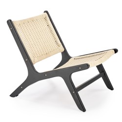 'FODEN Relaxation Armchair, Black / Natural' 'FODEN Relaxation Armchair, Black / Natural'