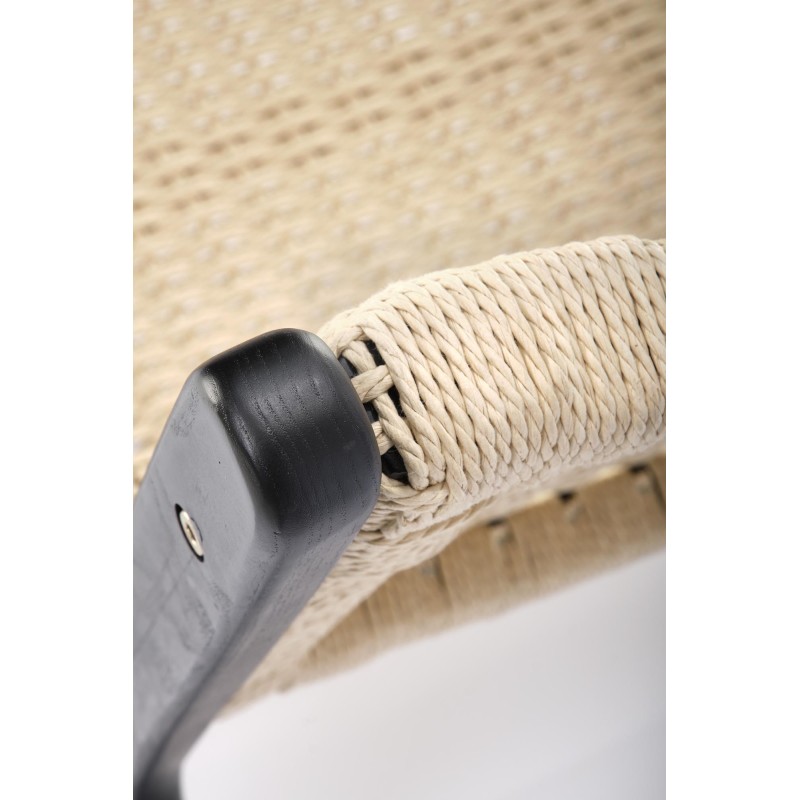 'FODEN Relaxation Armchair, Black / Natural' 'FODEN Relaxation Armchair, Black / Natural'
