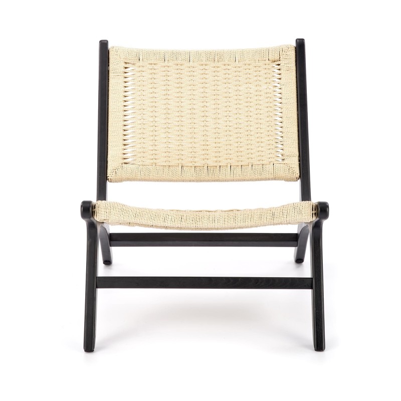 'FODEN Relaxation Armchair, Black / Natural' 'FODEN Relaxation Armchair, Black / Natural'