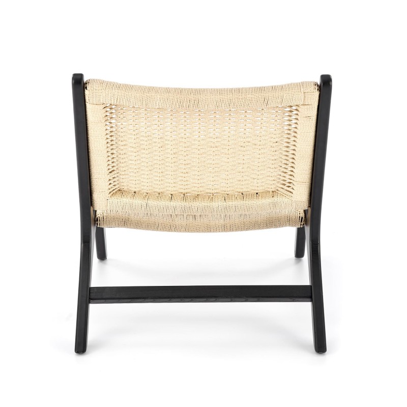 'FODEN Relaxation Armchair, Black / Natural' 'FODEN Relaxation Armchair, Black / Natural'