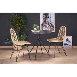 'FONDI Black Round Table'