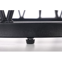 'FORMOSA Set of 2 Benches, White Marble / Black' 'FORMOSA Set of 2 Benches, White Marble / Black'