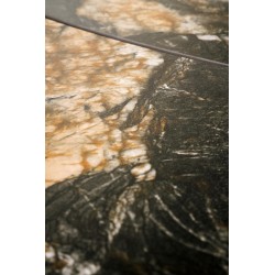 'FORUM Extendable Table, Black Marble / Black' 'FORUM Extendable Table, Black Marble / Black'
