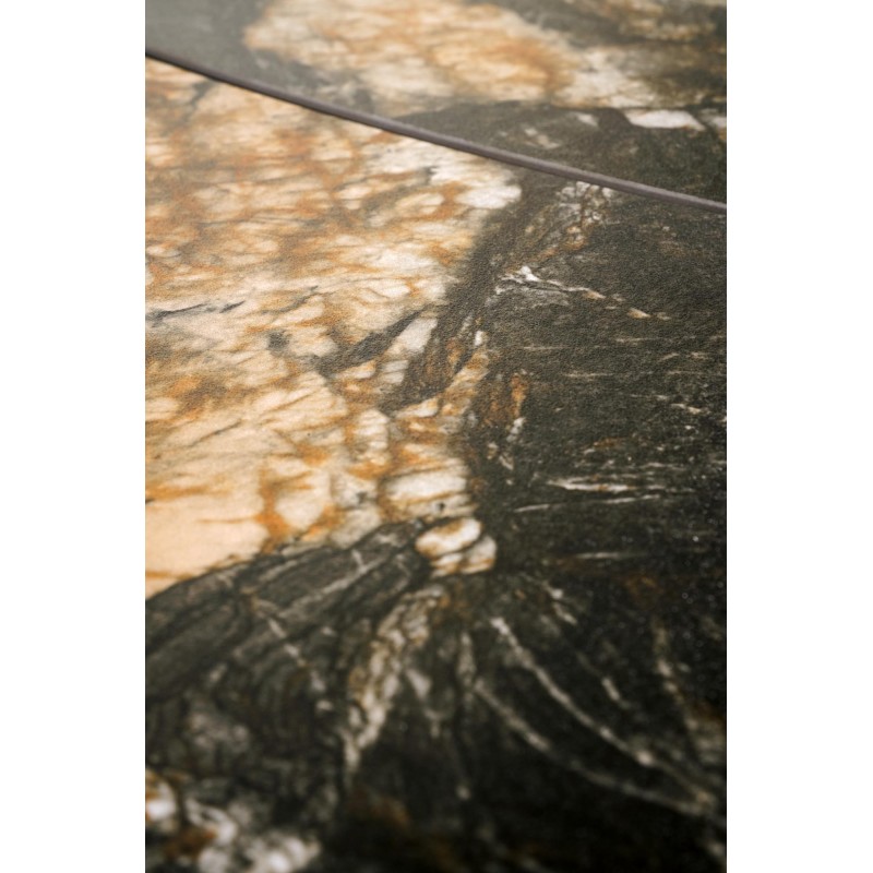 'FORUM Extendable Table, Black Marble / Black' 'FORUM Extendable Table, Black Marble / Black'