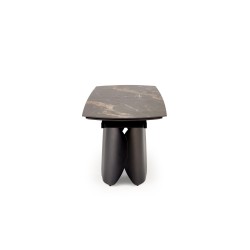 'FORUM Extendable Table, Black Marble / Black' 'FORUM Extendable Table, Black Marble / Black'