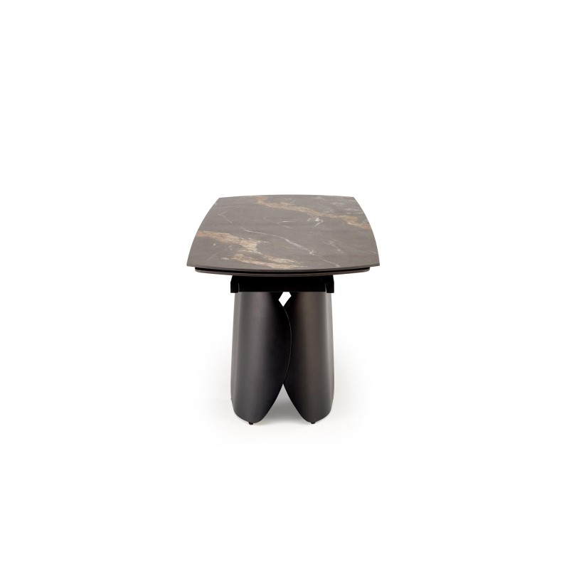 'FORUM Extendable Table, Black Marble / Black' 'FORUM Extendable Table, Black Marble / Black'