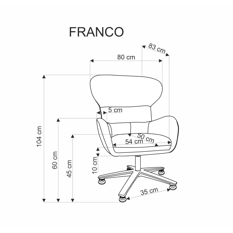 'FRANCO Relaxation Armchair in Ash Grey' 'FRANCO Relaxation Armchair in Ash Grey'