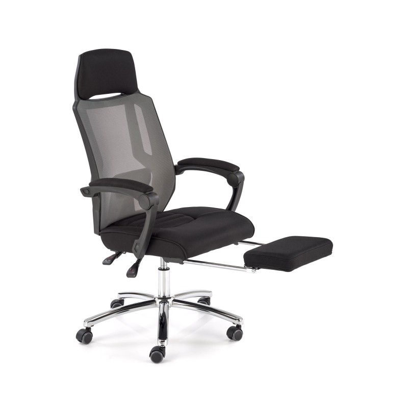 'FREEMAN Office Chair with Footrest Black / Ash' 'FREEMAN Office Chair with Footrest Black / Ash'