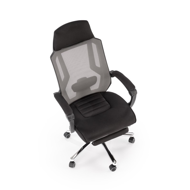'FREEMAN Office Chair with Footrest Black / Ash' 'FREEMAN Office Chair with Footrest Black / Ash'