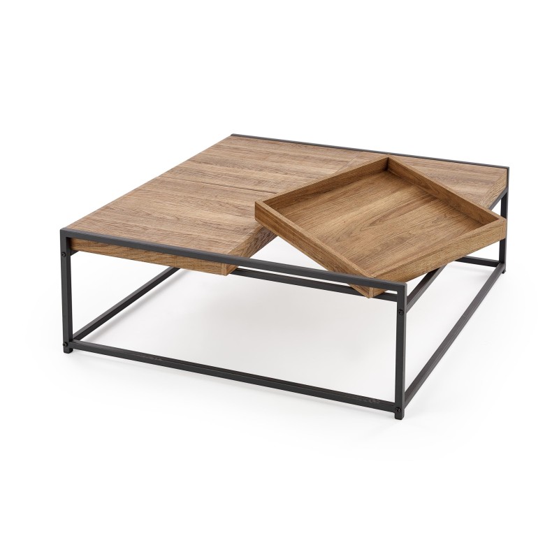 'FREGATA Honey Walnut / Black Coffee Table' 'FREGATA Honey Walnut / Black Coffee Table'