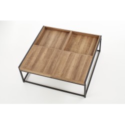 'FREGATA Honey Walnut / Black Coffee Table' 'FREGATA Honey Walnut / Black Coffee Table'