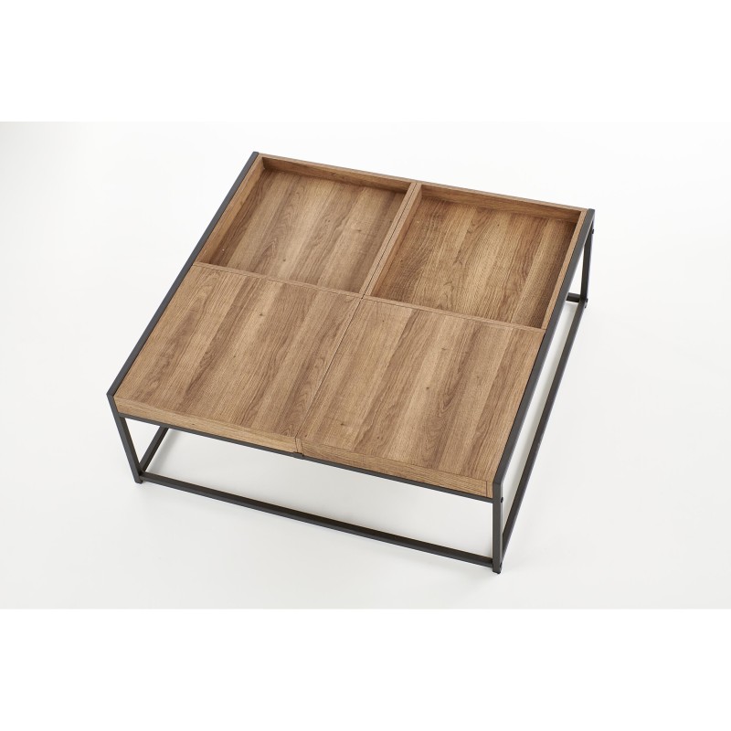 'FREGATA Honey Walnut / Black Coffee Table' 'FREGATA Honey Walnut / Black Coffee Table'