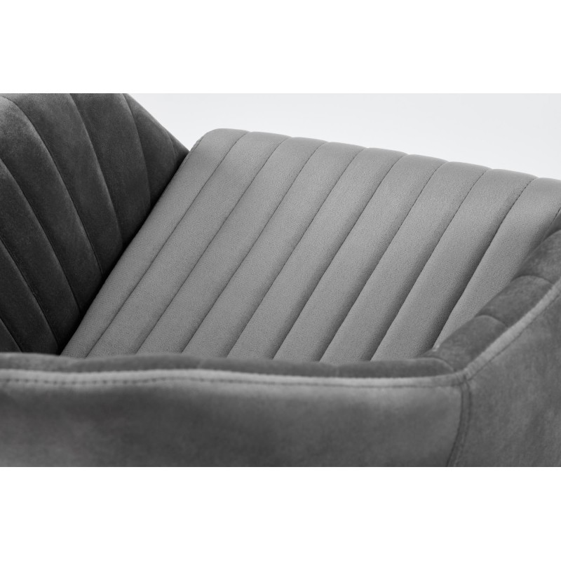 FRESCO fotel młodzieżowy popielaty velvet (1p 1szt) FRESCO fotel młodzieżowy popielaty velvet (1p 1szt)