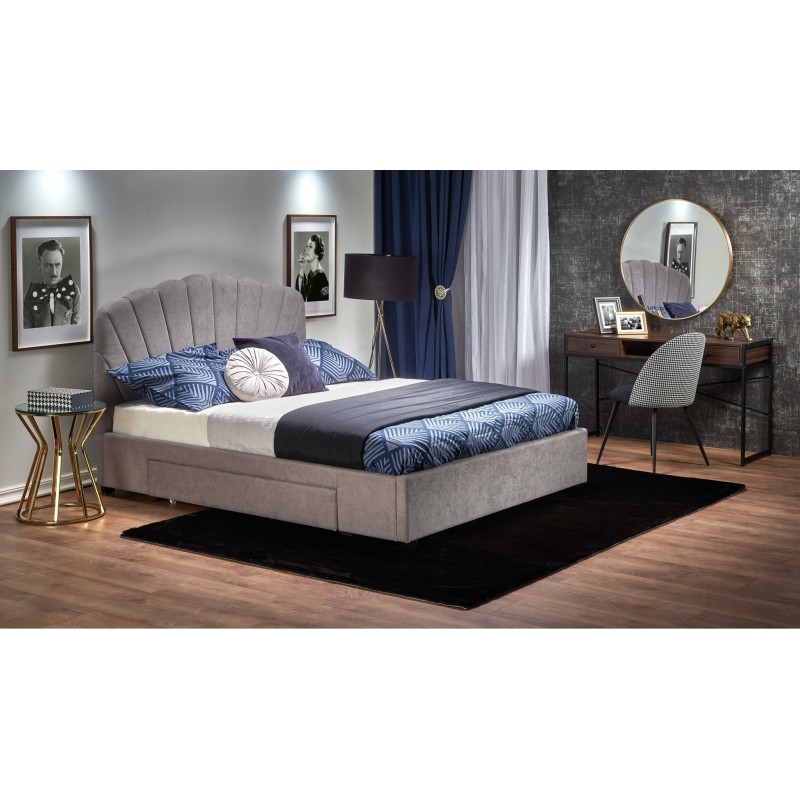 'GABRIELLA 160, Light Ash Grey Bed' 'GABRIELLA 160, Light Ash Grey Bed'