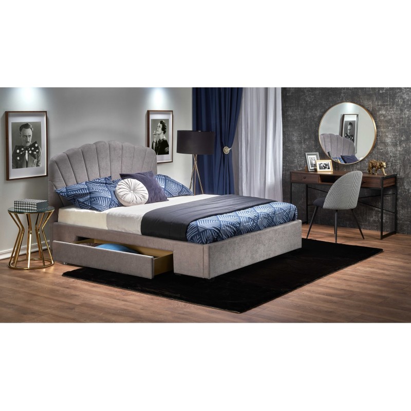 'GABRIELLA 160, Light Ash Grey Bed' 'GABRIELLA 160, Light Ash Grey Bed'