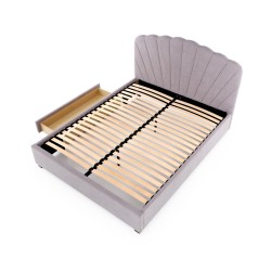'GABRIELLA 160, Light Ash Grey Bed' 'GABRIELLA 160, Light Ash Grey Bed'