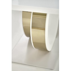 'GALARDO Extendable Table, White / Gold' 'GALARDO Extendable Table, White / Gold'