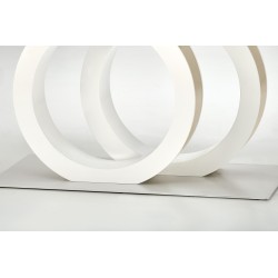 'GALARDO Extendable Table, White / Gold' 'GALARDO Extendable Table, White / Gold'