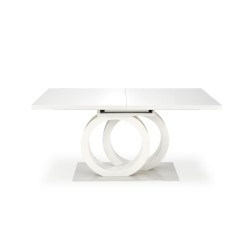 'GALARDO Extendable Table, White / Gold' 'GALARDO Extendable Table, White / Gold'