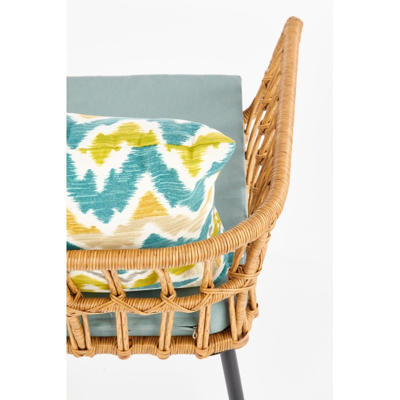 'GARDENA 1S Black / Natural / Ash Grey Armchair' 'GARDENA 1S Black / Natural / Ash Grey Armchair'
