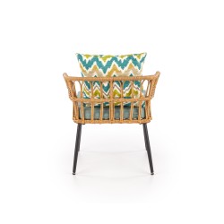 'GARDENA 1S Black / Natural / Ash Grey Armchair' 'GARDENA 1S Black / Natural / Ash Grey Armchair'