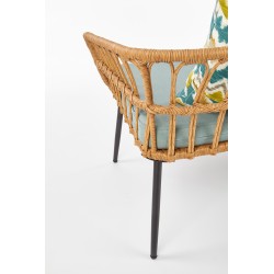 GARDENA 2S fotel podwójny czarny / naturalny / popielaty (1p 1szt) GARDENA 2S fotel podwójny czarny / naturalny / popielaty (1p 1szt)