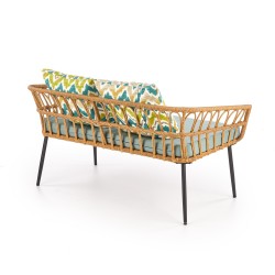 'GARDENA 2S Double Chair Black / Natural / Ash' 'GARDENA 2S Double Chair Black / Natural / Ash'