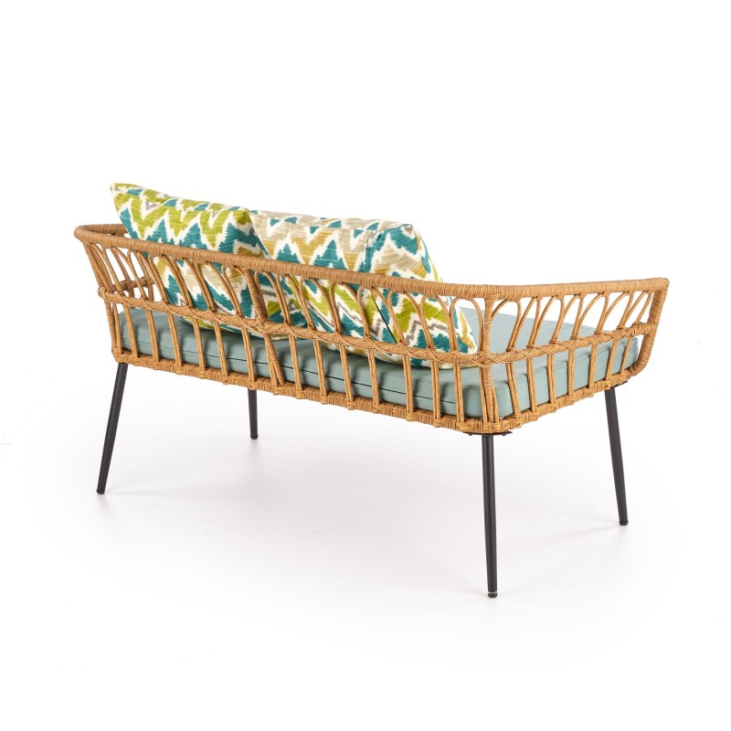 'GARDENA 2S Double Chair Black / Natural / Ash' 'GARDENA 2S Double Chair Black / Natural / Ash'
