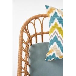 'GARDENA 2S Double Chair Black / Natural / Ash' 'GARDENA 2S Double Chair Black / Natural / Ash'