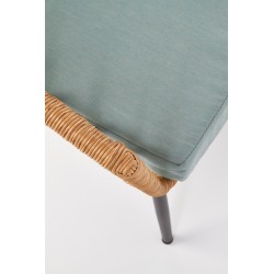 'GARDENA 2S Double Chair Black / Natural / Ash' 'GARDENA 2S Double Chair Black / Natural / Ash'
