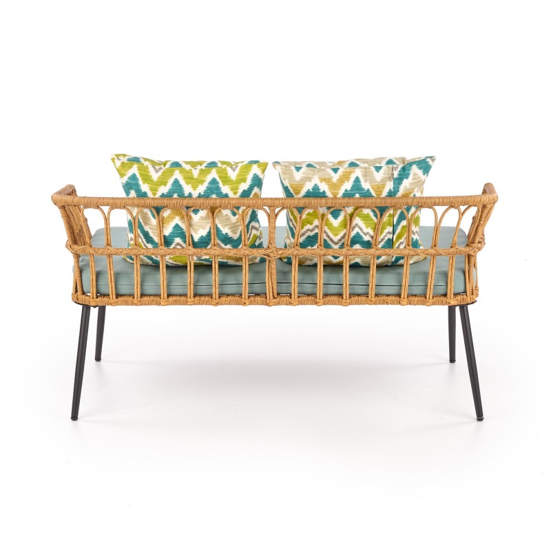 'GARDENA 2S Double Chair Black / Natural / Ash' 'GARDENA 2S Double Chair Black / Natural / Ash'