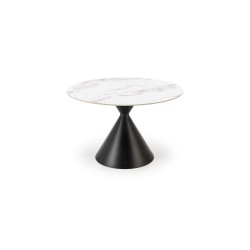 'GARET Round Table, White Marble / Black' 'GARET Round Table, White Marble / Black'