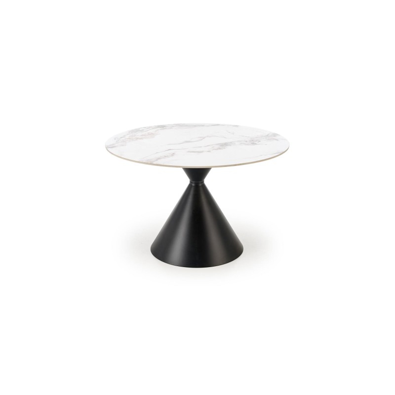 'GARET Round Table, White Marble / Black' 'GARET Round Table, White Marble / Black'